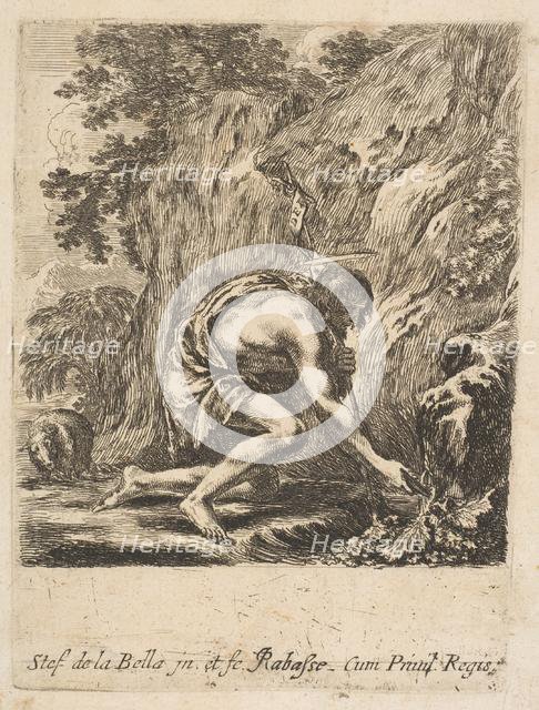 St. John the Baptist Drawing Water from a Spring, ca. 1649. Creator: Stefano della Bella.
