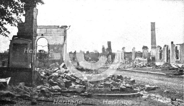 ''Nos regions Devastees; Une desert: les ruines de Maurupt', 1914. Creator: Unknown.