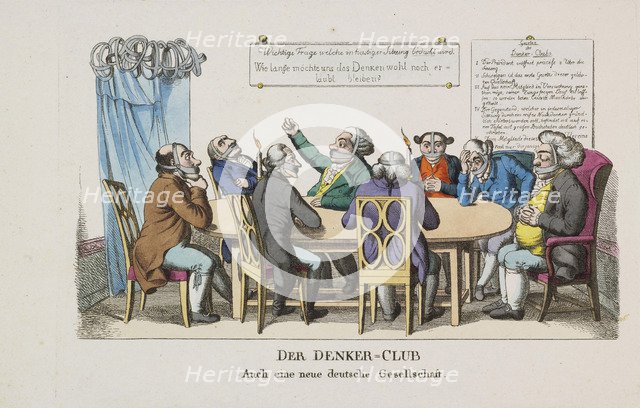The Thinkers Club, ca 1820.