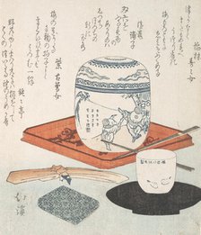 Tea Things, 19th century. Creator: Totoya Hokkei.