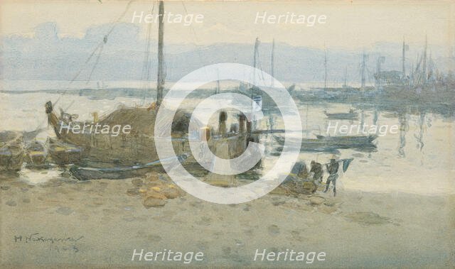 Tanabe Harbor, 1903. Creator: Nakagawa Hachiro.