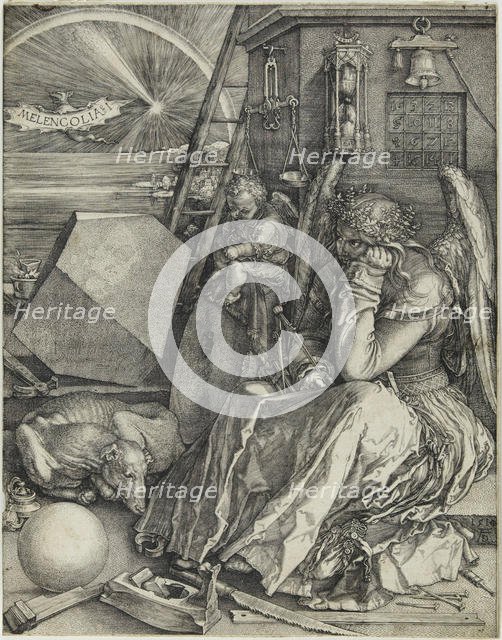Melencolia I, 1514. Creator: Dürer, Albrecht (1471-1528).