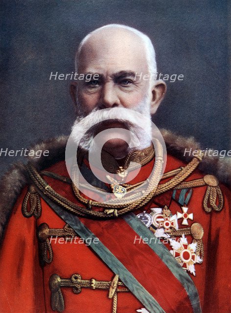 Francis Joseph I, Emperor of Austria and King of Hungary, late 19th-early 20th century. Artist: Unknown