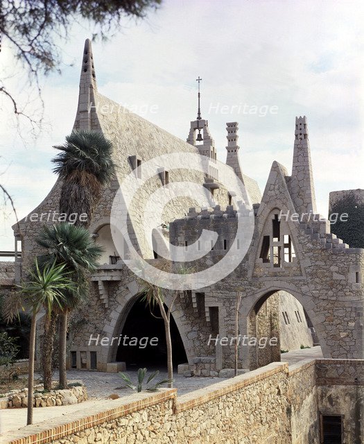 Güell cellar in El Garraf, work by Francesc Berenguer i Mestres (1866 - 1914), a disciple of Anto…