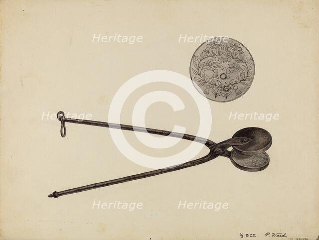 Wafer Iron, c. 1936. Creator: Paul Ward.