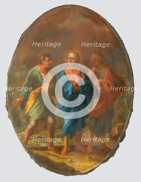 Christ on the Road to Emmaus, 18th century. Creator: Unknown.