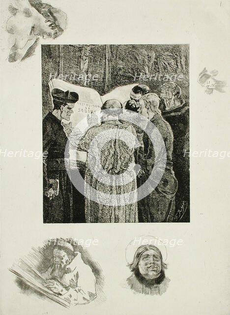 Chez les Trappistes, 1891. Creator: Félicien Rops.