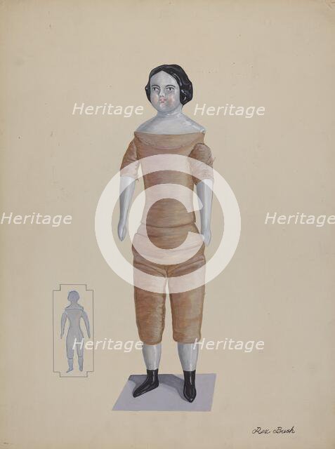 Doll - "Nancy Lou", c. 1937. Creator: Rex F Bush.