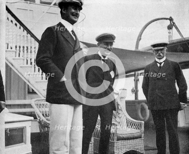 Sir Charles Hardinge, Sir Arthur Nicolson and General Sir John French, 1908. Artist: Queen Alexandra