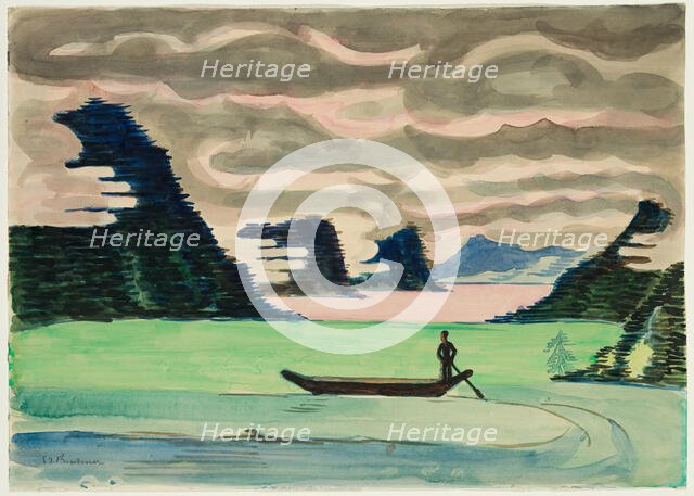 Mountain Lake, c1930. Creator: Ernst Kirchner.