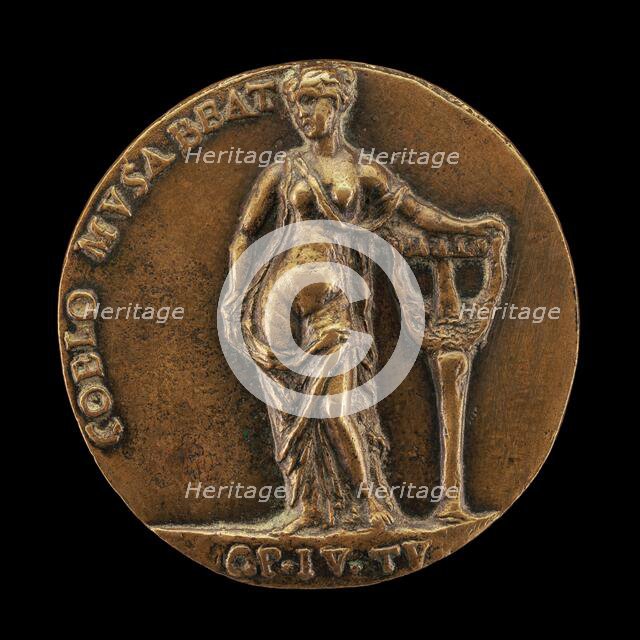 The Muse Calliope [reverse], 1520s. Creator: Giulio della Torre.