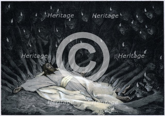 Angels ministering to Jesus after the Devil has left him, 1897. Artist: James Tissot