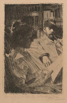 Reading (La Lecture), 1893. Creator: Anders Leonard Zorn.