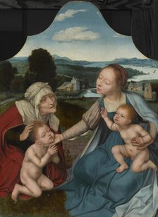 Virgin And Child With Saints Elizabeth and John the Baptist, c1520-25 Creator: Quentin Metsys I.