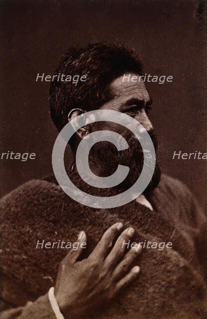 New Zealand: a Maori man, c1840s. Creator: Unknown.