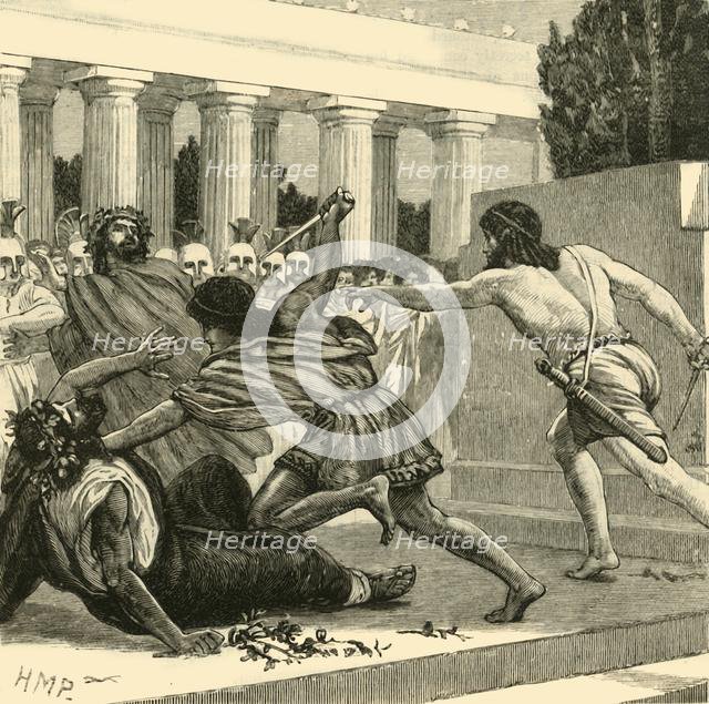 'Slaughter off the Pisistratidae', 1890.   Creator: Unknown.