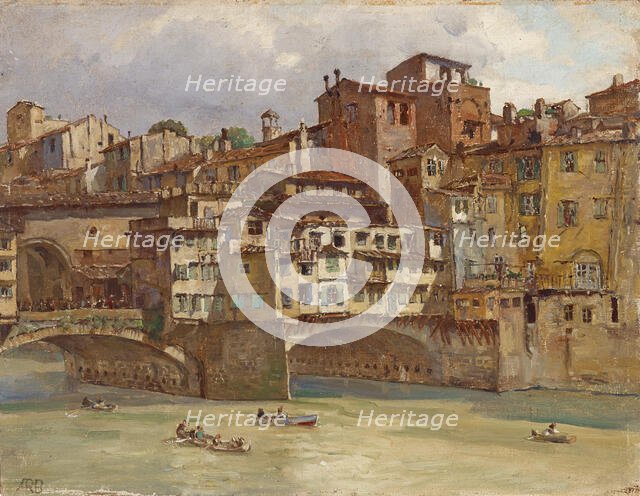 Ponte Vecchio, Florence, 1926. Creator: Anna Richards Brewster.
