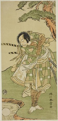 The Actor Ichikawa Danjuro V in an Unidentified Role, Japan, c. 1772. Creator: Shunsho.