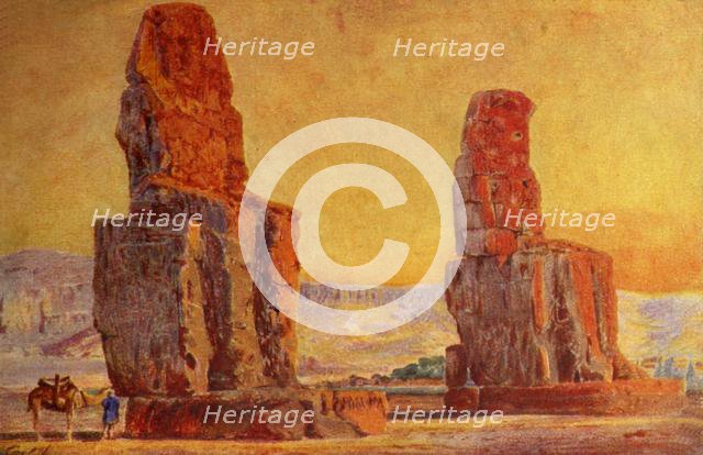 'Colosses of Thebes', c1918-c1939. Creator: Unknown.