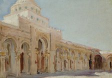 The Great Mosque of Kairouan-Tunis. The Cycle: "From the Travel to Tunis", 1911. Creator: Jan Ciaglinski.