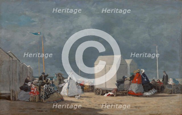 Approaching Storm, 1864. Creator: Eugene Louis Boudin.