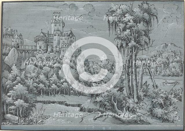 Landscape with a Castle, 1544. Creator: Unknown.