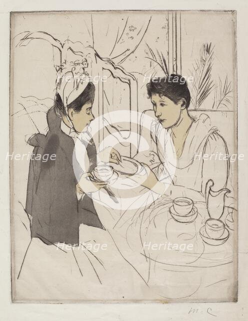 Afternoon Tea Party, 1890-1891. Creator: Mary Cassatt.
