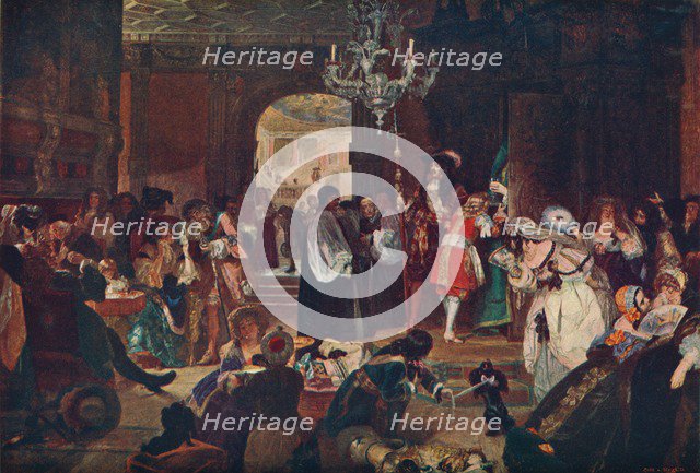 'Antechamber at Whitehall during the Dying Moments of Charles II, 1685' (1905). Artist: Unknown.