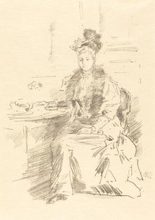 La Jolie New Yorkaise, 1894. Creator: James Abbott McNeill Whistler.