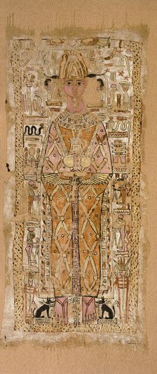 Shroud of Nespawtytawy, inscribed in hieroglyphs, 2nd century. Artist: Unknown.