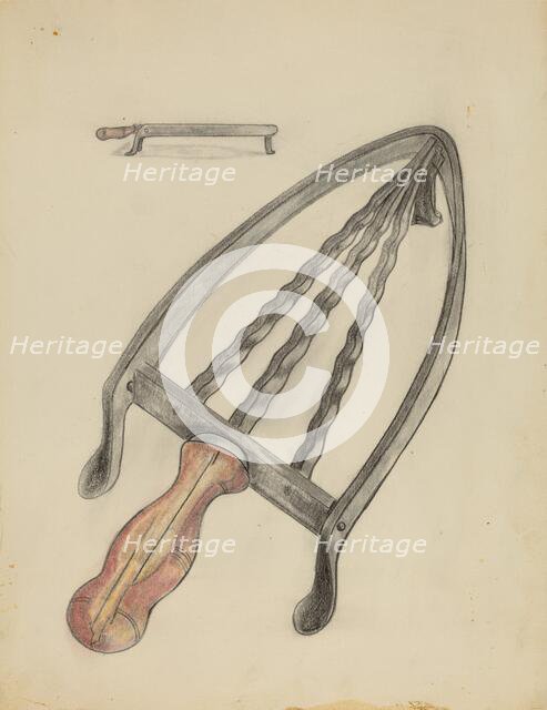 Flat Iron Stand, c. 1936. Creator: Columbus Simpson.