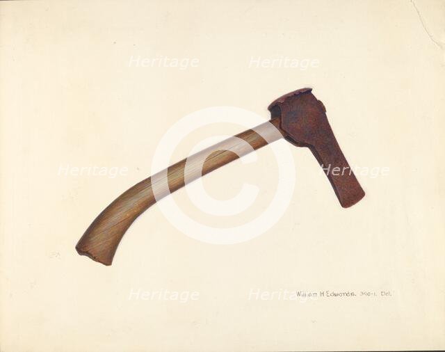 Post Axe, 1935/1942. Creator: William H Edwards.