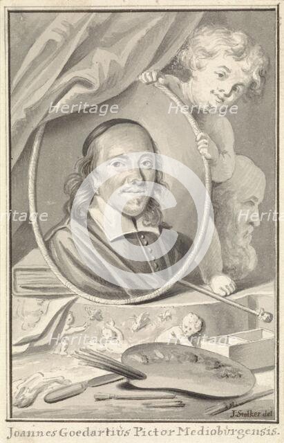 Portrait of Johannes Goedaert, 1734-1785. Creator: Jan Stolker.