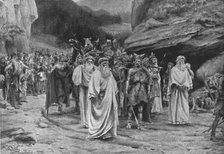 The burial of a British chieftain , 1890. Creator: Collins, William Wiehe (1862-1951).