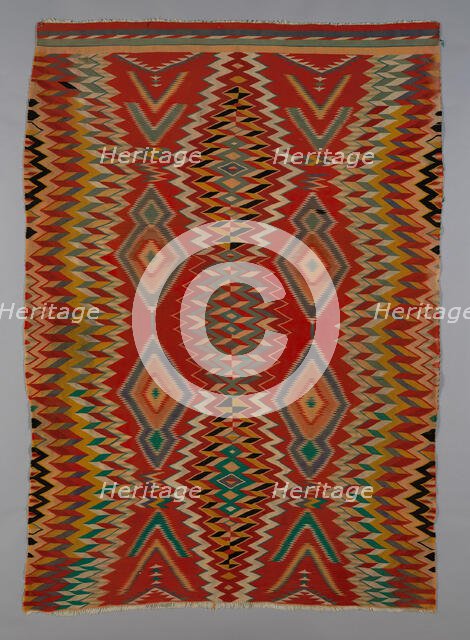 Germantown Eyedazzler Rug, Arizona, c. 1800/90. Creator: Unknown.