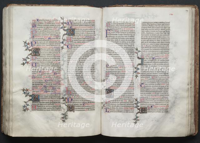 The Gotha Missal: Fol. 118v, Text, c. 1375. Creator: Master of the Boqueteaux (French); Workshop, and.