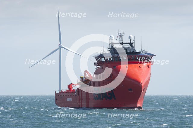 Westermost Rough Wind Farm, 2015. Creator: Alun Bull.