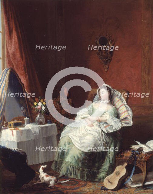 The sleeping reader. Creator: Ecole Francaise.