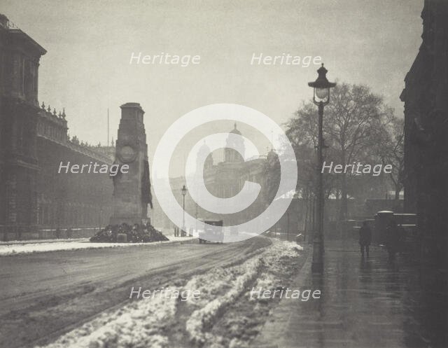 The cenotaph. From the album: Photograph album - London, 1920s. Creator: Harry Moult.