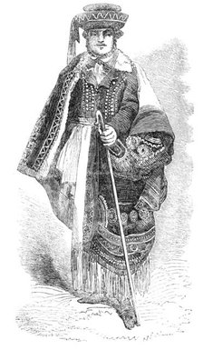 Hungarian Shepherd - from a photograph by Richebourg, 1856.  Creator: Unknown.