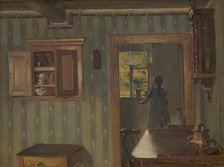 Interior with a Little Girl, 1854-1917. Creator: Hans Smidth.