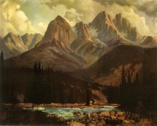 'The Three Sisters: Near Banff, Alberta', 1941. Creator: R. Gissing.