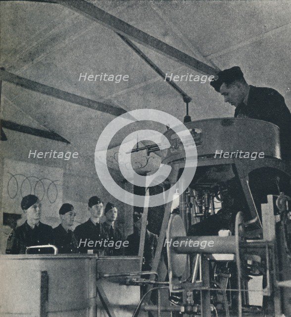 'Instruction for air gunners', 1941. Artist: Cecil Beaton.