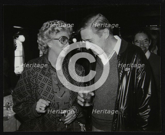 Singer Marian Montgomery and drummer Jack Parnell, London, 1984. Artist: Denis Williams