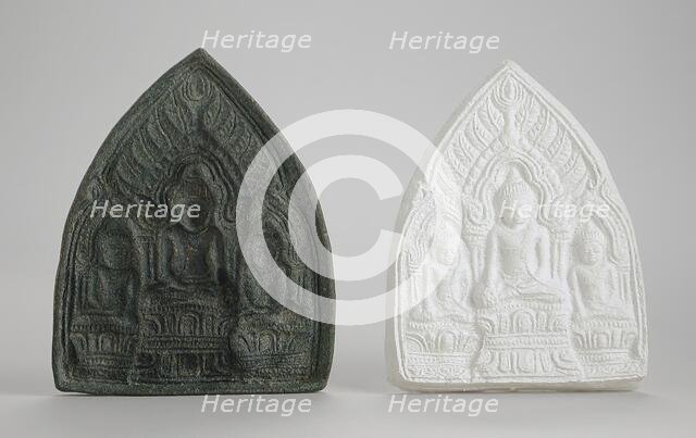 Mold for a Buddhist Votive Tablet, 12th-13th century. Creator: Unknown.