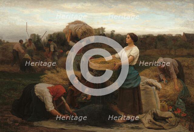 The Colza (Harvesting Rapeseed), 1860. Creator: Jules Breton.