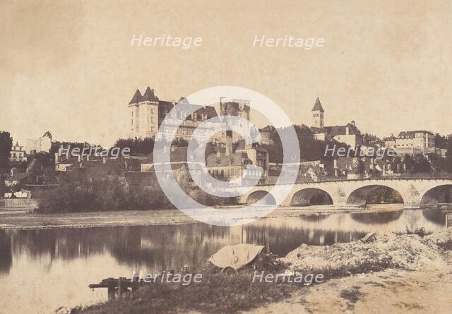 Vue du château de Pau, 1853. Creator: Joseph Vigier.