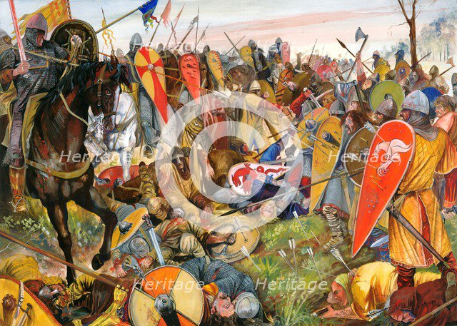 Battle of Hastings, 1066. Artist: Jason Askew.