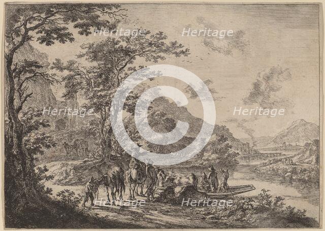 View of the Tiber in the Campagna. Creator: Jan Dirksz Both.