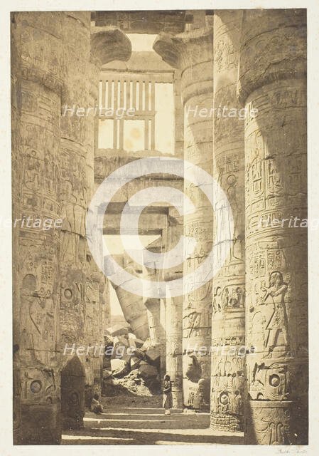 Interior of the Hall of Columns, 1857, printed 1862. Creator: Francis Frith.